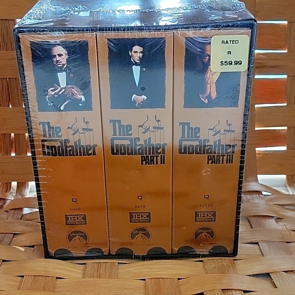 GODFATHER I/II/III COLLECTION, SIX VHS TAPES